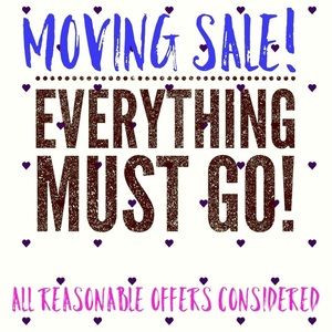 MOVING SALE!